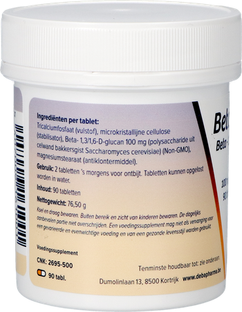 Beta-glucan 100mg Tabl 90 Deba 5
