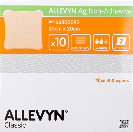 Allevyn Ag N/adhesive Ster 20,0x20,0cm 10 66800090 1