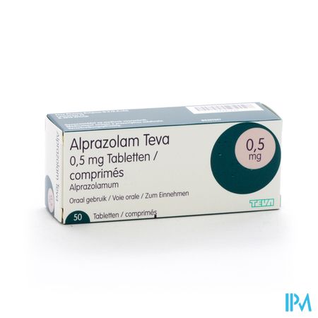 Alprazolam Teva Tabl 50 X 0,50mg