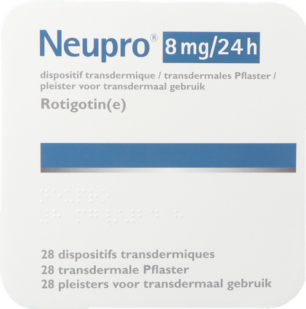Neupro 8mg/24u transderm. pleister (28) 3