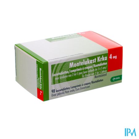 Montelukast Krka 4mg Comp A Croquer 98 X 4mg