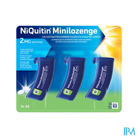 Niquitin 2,0mg Minilozenge Comp A Sucer 60