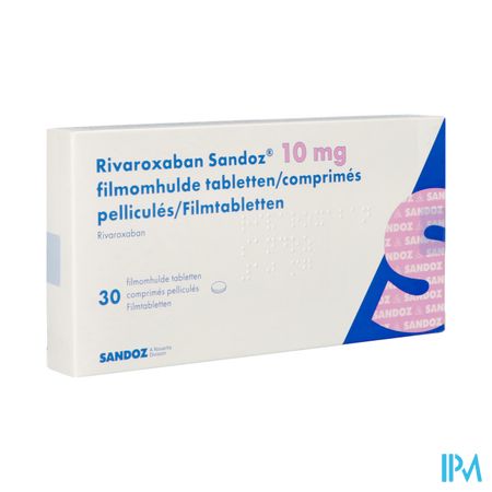 Rivaroxaban Sandoz 10mg Filmomh Tabl 30