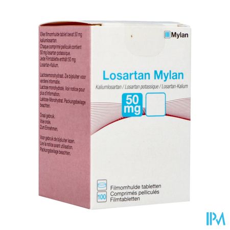 Losartan Mylan 50mg Filmomh Tabl 100 X 50mg Flac