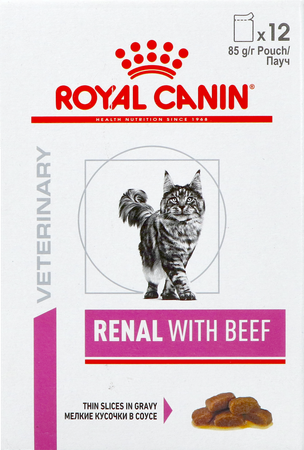 Royal Canin Cat Renal Beef Pouch Wet 12x85g 1