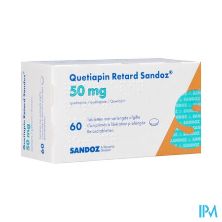 Quetiapin Retard Sandoz 50mg Verl.afg Comp 60