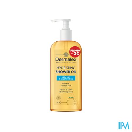 Dermalex Shower Oil Pump Oil 400ml -€3 Promo