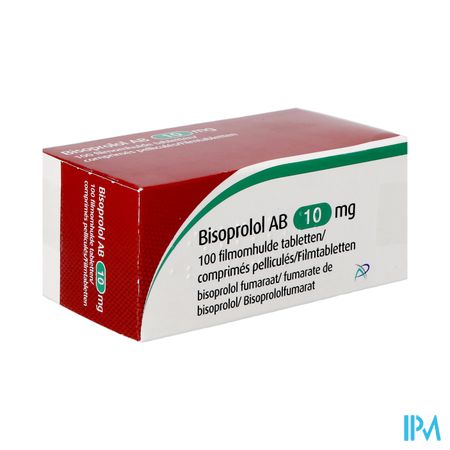 Bisoprolol Ab 10mg Filmomh Tabl 100