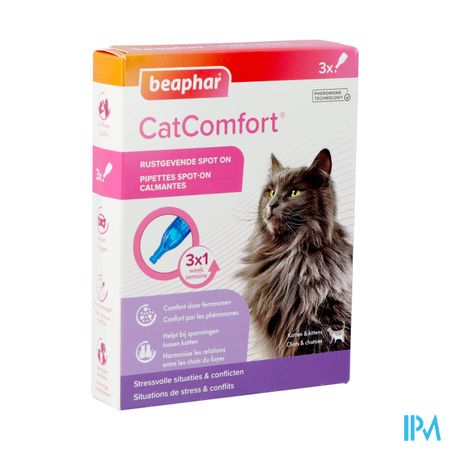 Beaphar Cat Comfort Spot On Rustgevend 3 X 0,55ml