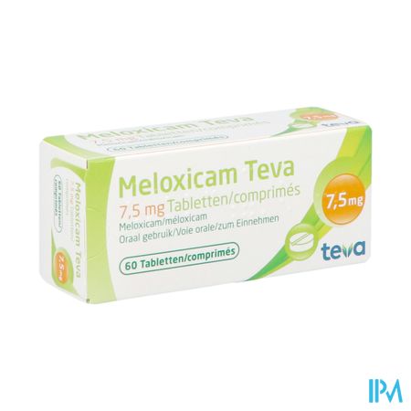 Meloxicam Teva 7,5mg Tabl 60 X 7,5mg