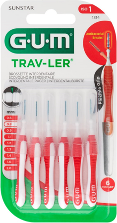 Gum Trav-ler Brosse Interdent. 0,8mm 6 1314m6 2