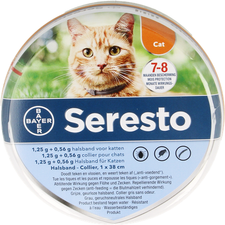 Seresto 1,25g+0,56g Halsband Kat 38cm 2