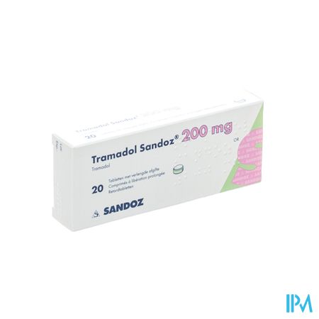 Tramadol 200 Sandoz Tabl Verl Afgifte 20 X 200mg