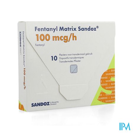 Fentanyl Matrix Sandoz 100,0ug Pleist Transderm 10