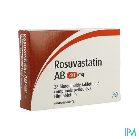 Rosuvastatin Ab 40mg Filmomh Tabl 28 X 40mg