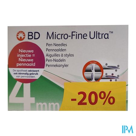 Bd Microfine Ultra Pennaalden 4mm 32g Promo 1