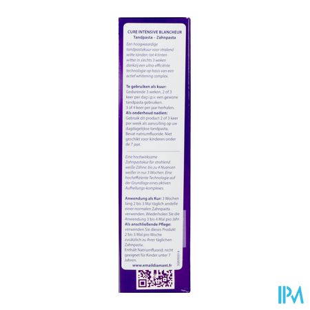 Email Diamant Tandpasta Cure Intens.blancheur 75ml 7