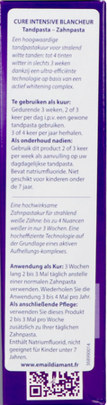 Email Diamant Tandpasta Cure Intens.blancheur 75ml 7