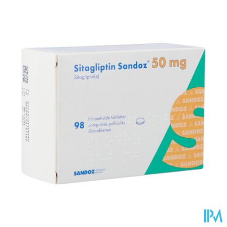 Sitagliptin Sandoz 50mg Filmomh Tabl 98