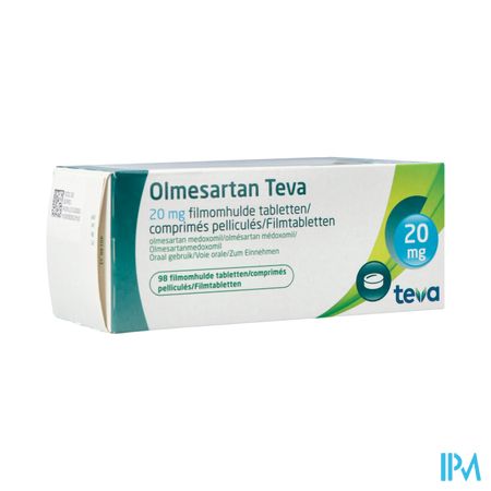 Olmesartan Teva 20mg Filmomh Tabl 98