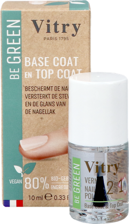 Nagellak Be Green 2&1 Base & Top Coat 10ml 24