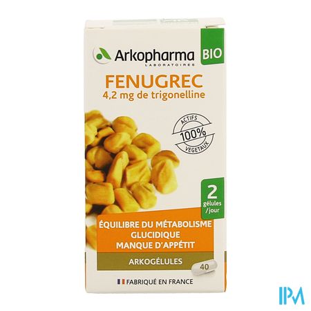 Arkogelules Fenugrec Bio Caps 40 4