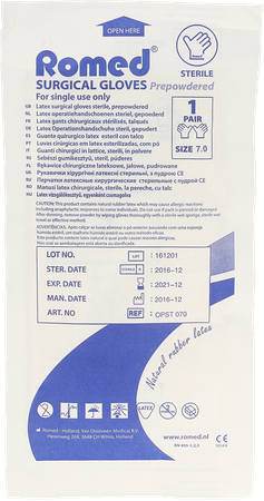 Gants Chirurg Latex Jetable Medium 2 Pontos 2