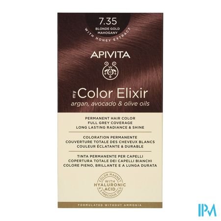 Apivita My Color 7.35 Blonde Gold Mahogany 2 1
