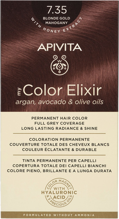 Apivita My Color 7.35 Blonde Gold Mahogany 2 1