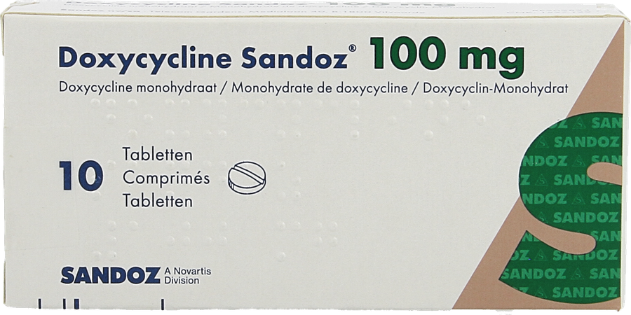 Doxycycline Sandoz Comp Pp/alu 10x100mg 3
