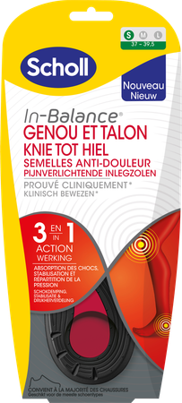 Scholl Semelles A/douleur Genou&talon S 1 Paire 3