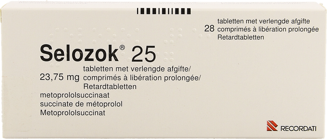 Selozok 25 Comp Verlengde Afgifte 28 X 23,75mg 1