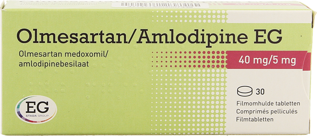 Olmesartan Amlodipine EG 40Mg/ 5Mg Comp Pell  30 1