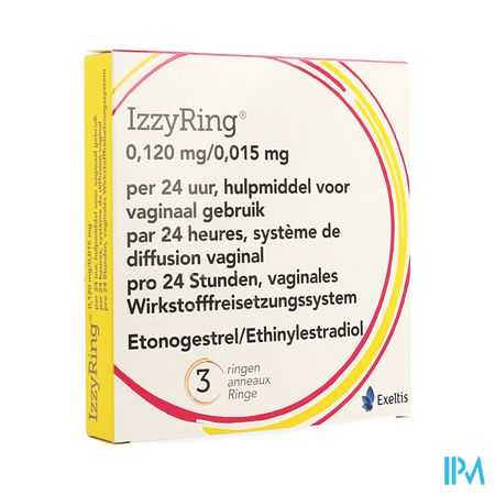 Izzyring 0,120mg/0,015mg 24h Anneau Vaginal 3