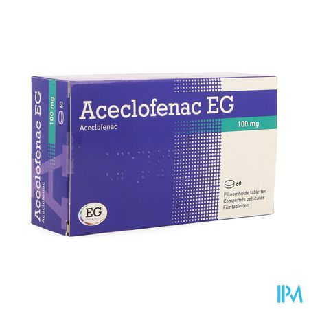 Aceclofenac EG 100Mg Filmomh Tabl  60X100Mg