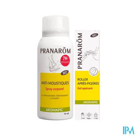 Aromapic Lichaamspray 75ml+roller Insectbeten 15ml