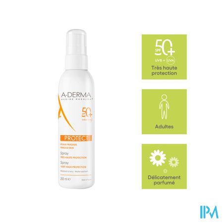 Aderma Protect Spray Spf50+ 200ml 8