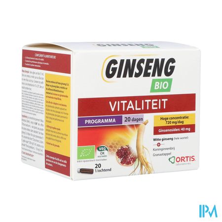 Ortis Ginseng Bio Z/alcohol 20x15ml 2