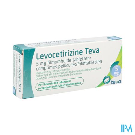 Levocetirizine Teva 5mg Comp Pell 20 X 5mg