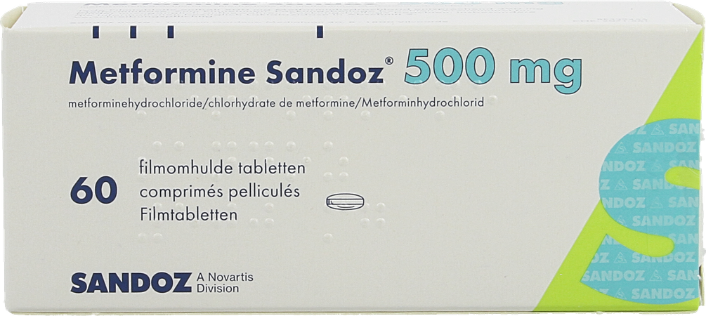 Metformine Sandoz 500mg Comp 60 X 500mg 3