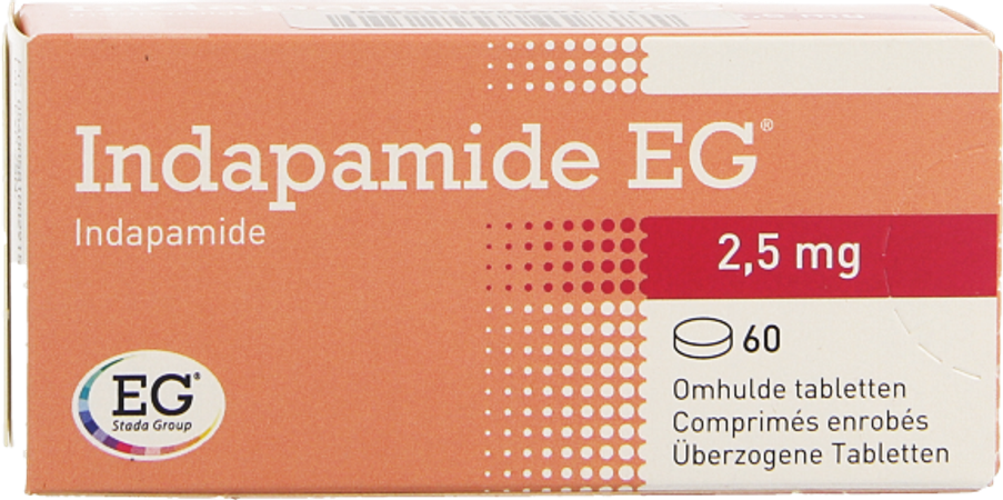 Indapamide EG Drag  60X2,5Mg 1