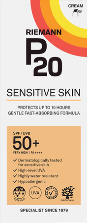 P20 Zonnecreme Sensitive Skin Spf50+ 200ml 1