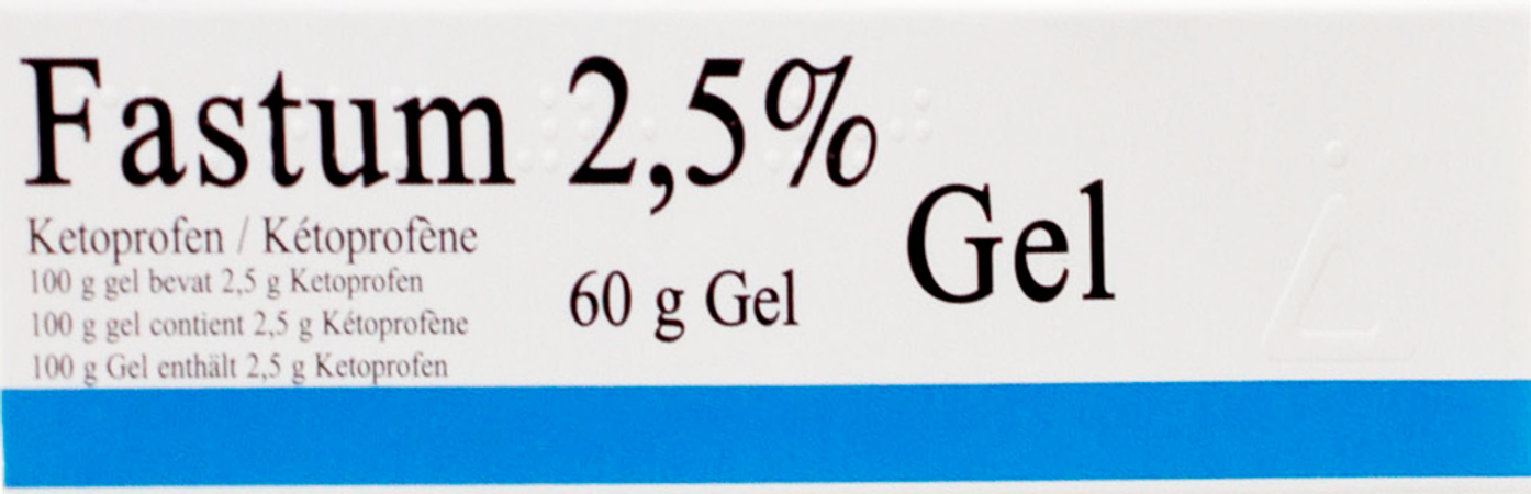 Fastum Gel 2,5% Impexeco Tube 60g Pip 2