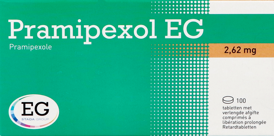 Pramipexol EG 2,62Mg Verlengde Afgifte Tabl 100 1