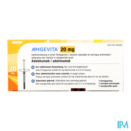 Amgevita 20mg Sol Inj 50mg/ml Ser.preremplie 1 1