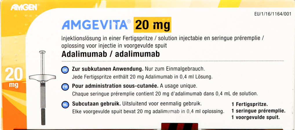 Amgevita 20mg Opl Inj 50mg/ml Voorgevulde Spuit 1 1
