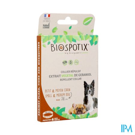 Biospotix Halsband Repulsief Puppy-hond S-m 38cm