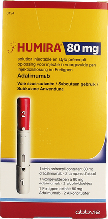 Humira 80mg/0,8ml Opl Inj Voorgev.pen 1x80mg/0,8ml 1