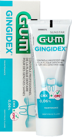 Gum Tandpasta Gingidex 0,06% Chloorhexidin.75ml Nf 12