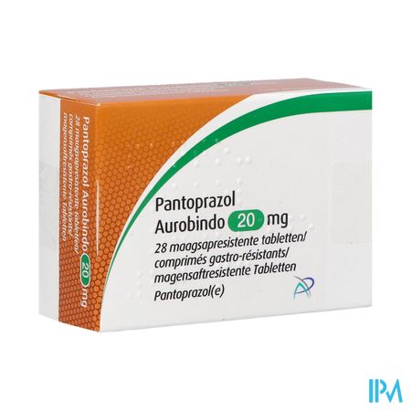 Pantoprazol Aurobindo 20mg Gastro Resist. Comp 28